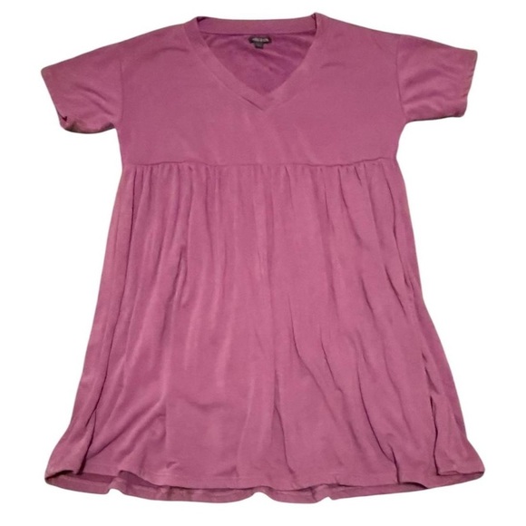 Super cute and comfy Wild Fable babydoll dress in a soft mauve color 💜
	•small - Picture 1 of 3
